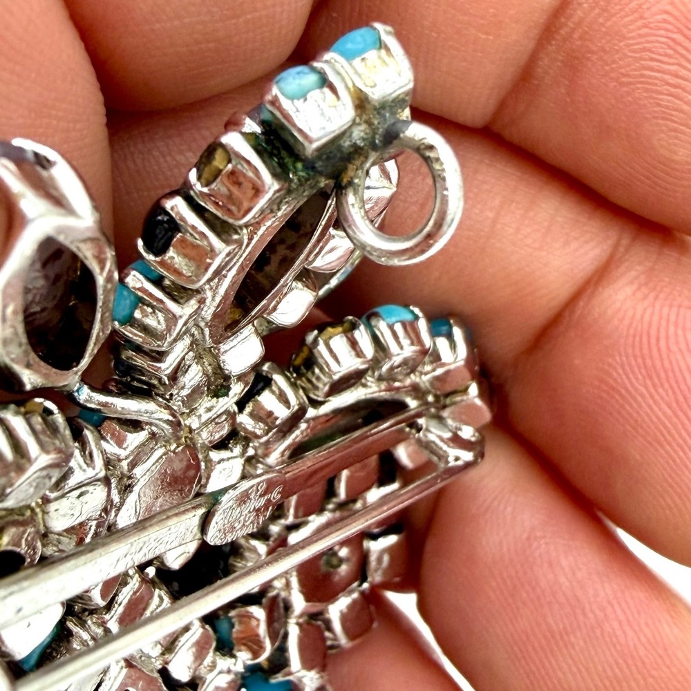 Vtg 1965 Christian Dior Gropoix Glass Brooch Pendant  Grosse Germany - Picture 10 of 16